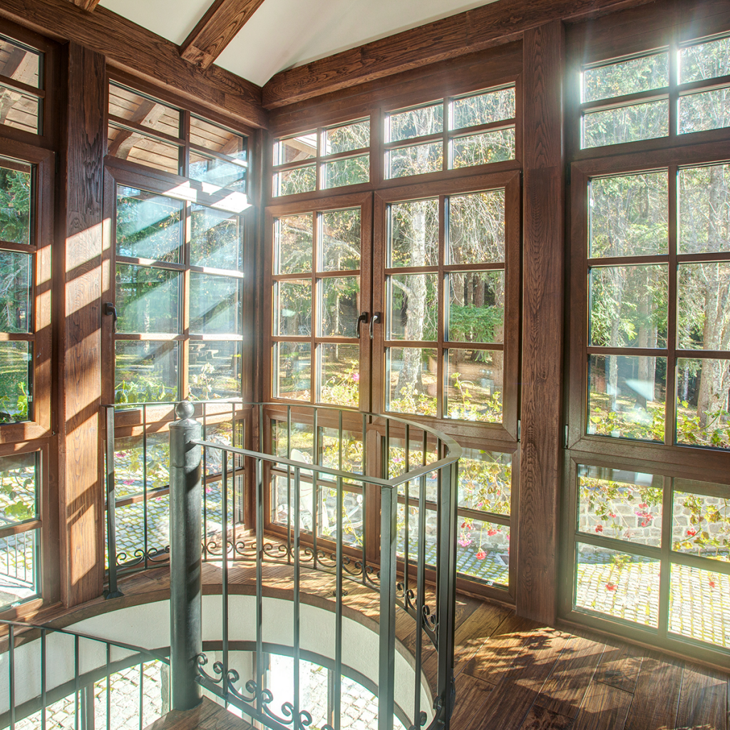 Ventanas con heliograbado.